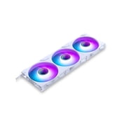 Phanteks M25-140 Gen2 Triple Pack, 3x 140mm ARGB High Performance Cooling Fans, Daisy-chain Unified Fan Frame, Infinity Mirror hub, single cable connection, White