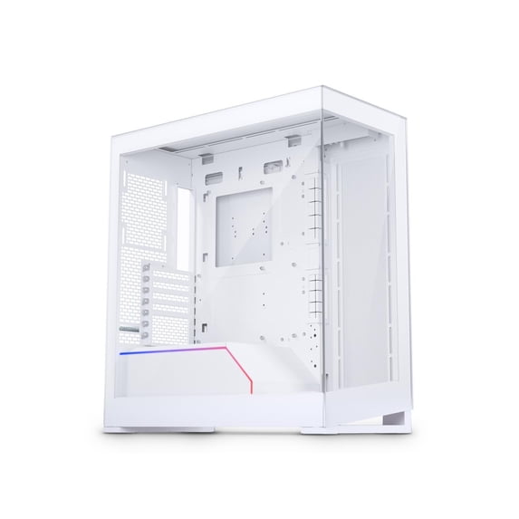 Phanteks NV5, Showcase Mid-Tower Chassis, High Airflow Performance, Integrated D/A-RGB Lighting, Seamless Tempered Glass Design, 8 Fan Positions, Matte White