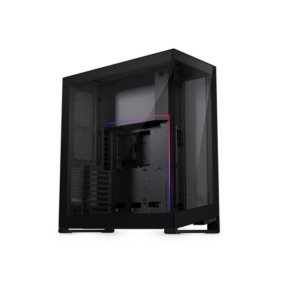 Phanteks NV7, Showcase Full-Tower Chassis, High Airflow Performance, Integrated D/A-RGB Lighting, Seamless Tempered Glass Design, 12 Fan Positions, Black