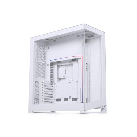 Phanteks NV7, Showcase Full-Tower Chassis, High Airflow Performance, Integrated D/A-RGB Lighting, Seamless Tempered Glass Design, 12 Fan Positions, Matte White