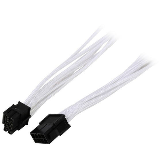 Phanteks PH-CB8P_WT 1.64 ft. (0.50m) 8 to 8 (4+4 )Pin M/B Premium Sleeved Extension cable