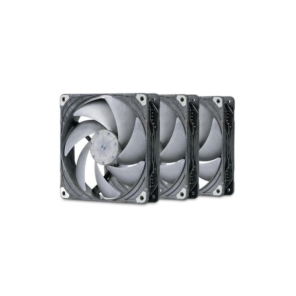 Phanteks T30-140 Triple-Pack, 140mm Premium High-Performance PWM Fan, Industrial Grade LCP Frame & Blades, 3-Mode Speed Switch, Unmatched Airflow for PC Cases & Radiators, Black/Grey