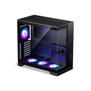 Phanteks XT V5 Panoramic Glass Compact ATX Gaming PC Case, 4x 120 ARGB PWM fans, Black