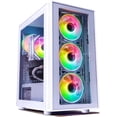 thumbnail image 1 of Phantom 2.0 - Prebuilt Gaming PC Desktop Computer - RTX 3050 - Intel i7 Xeon 3.5GHz - 16GB RAM - 512GB M.2 SSD WiFi/BT, Win 11 - Gaming Computer Tower - Pre Built PC Gaming - 1 Year Warranty (White), 1 of 9