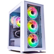 Phantom 2.0 - Prebuilt Gaming PC Desktop Computer - RTX 3050 - Intel i7 Xeon 3.5GHz - 16GB RAM - 512GB M.2 SSD WiFi/BT, Win 11 - Gaming Computer Tower - Pre Built PC Gaming - White