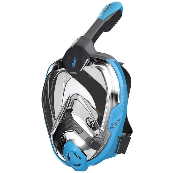 Phantom Aquatics Voda Full Face Snorkel Mask with Dry Top 180 Degree Pano Mask