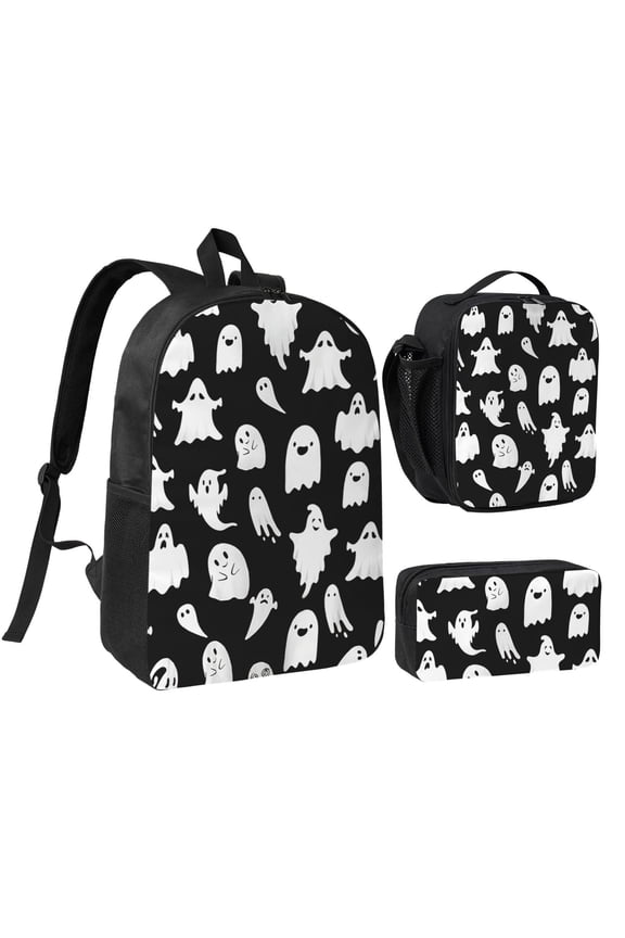Phantom Backpack Set 3pc ,Backpack with Lunch Bag and Bag 17 Inch