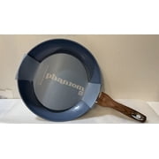 Phantom Chef 12" Fry Frying Saute Pan Hammered Cast Nonstick Aluminum - BLUE