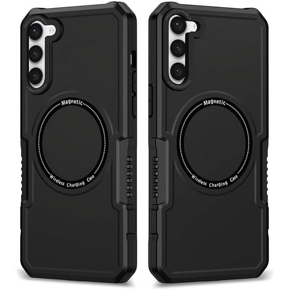 Phantom Eye Magnetic Case, Full Wrap Case, Shockproof and Wear-Resistant, Simple Design for Samsung Galaxy S23 S22 S21 S20 Ultra Plus FE Note20 Phone Case (Black,S23 Ultra)