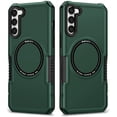 thumbnail image 1 of Phantom Eye Magnetic Case, Full Wrap Case, Shockproof and Wear-Resistant, Simple Design for Samsung Galaxy S23 S22 S21 S20 Ultra Plus FE Note20 Phone Case (Green,S21 FE), 1 of 8