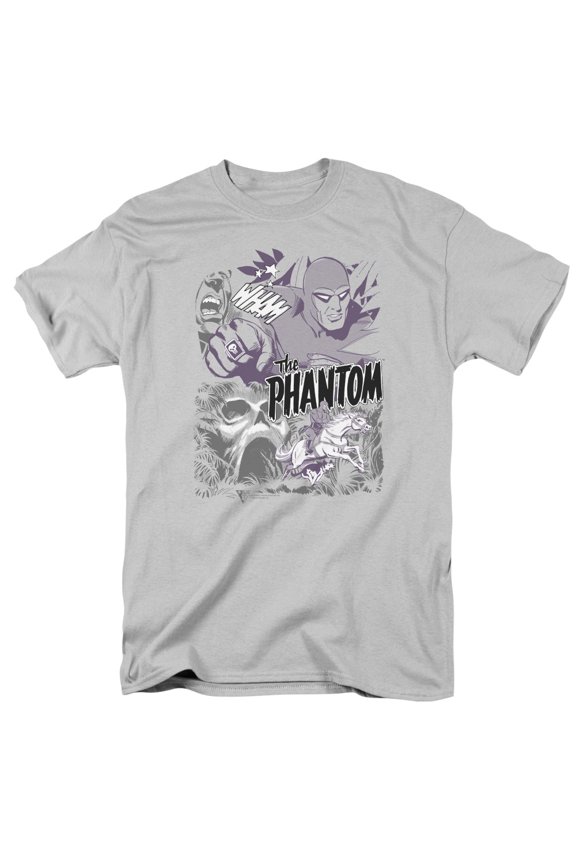 Phantom Ghostly Collage S/S Adult 18/1 T-Shirt Silver