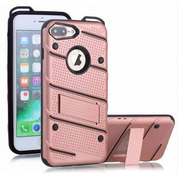 Phantom Hybrid hard tough dual layer armor case for apple iphone 7 (Rose)