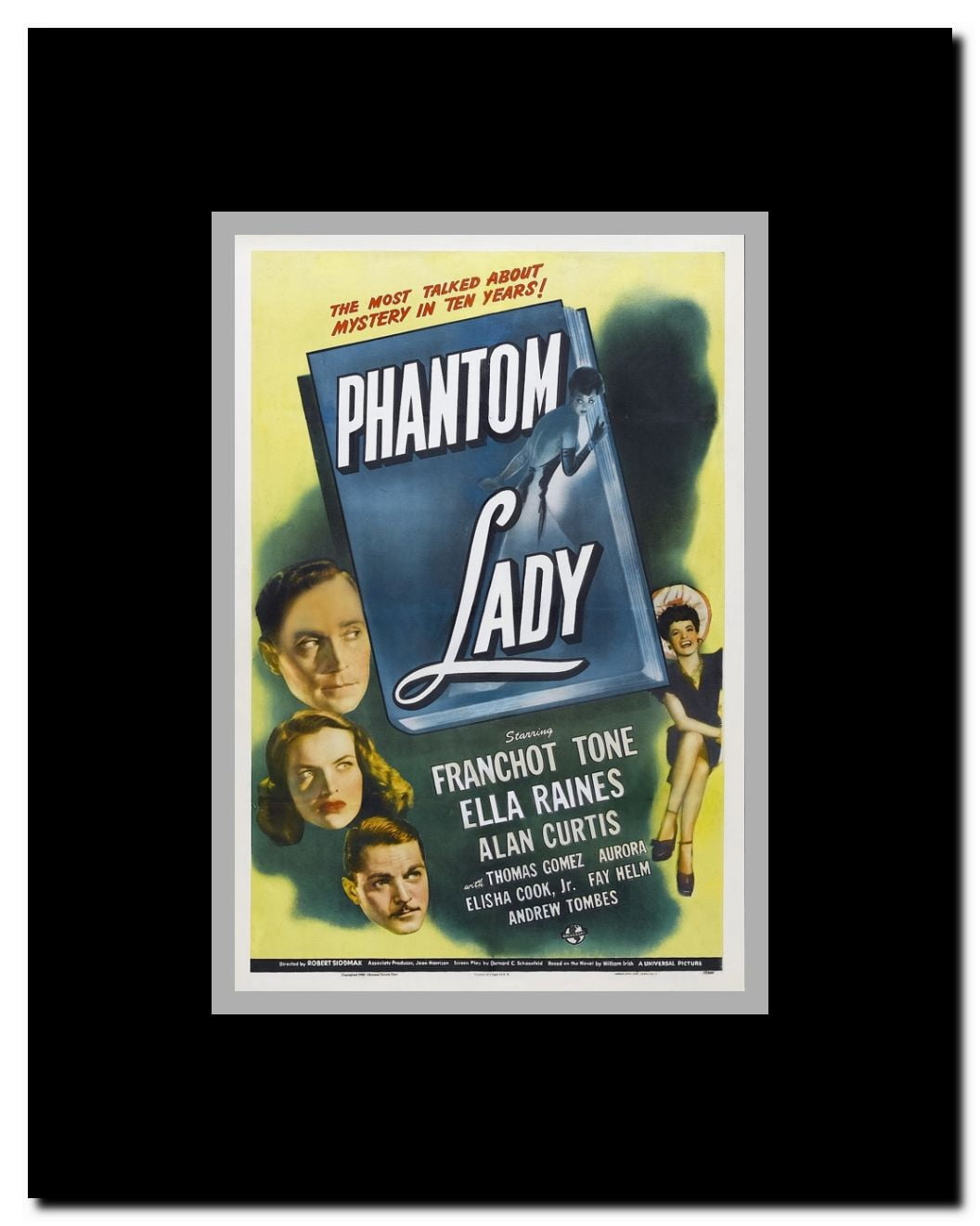 Phantom Lady Framed Movie Poster