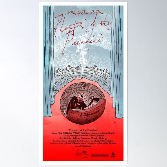 Phantom Of The Paradise Poster Wall Art, Modern Wall Decor For Living Room Bedroom, 8x12 UNFRAMED