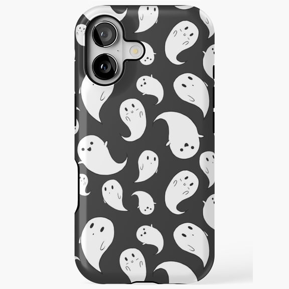 Phantom Paisley creepy Pattern Protective Cover for iPhone 11-17 Pro Max