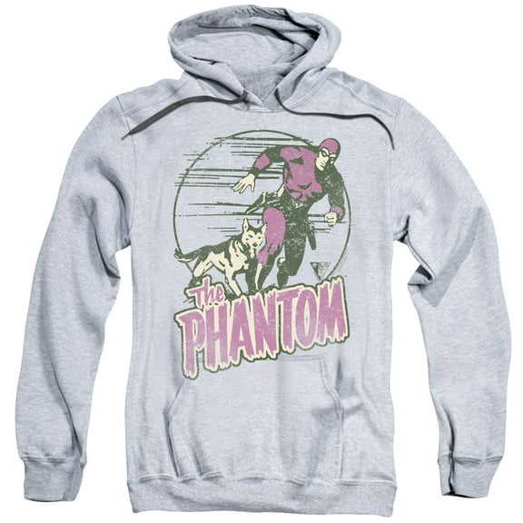 Phantom Phantom And Dog Adult Pullover Hoodie Sweatshirt Athletic Heather
