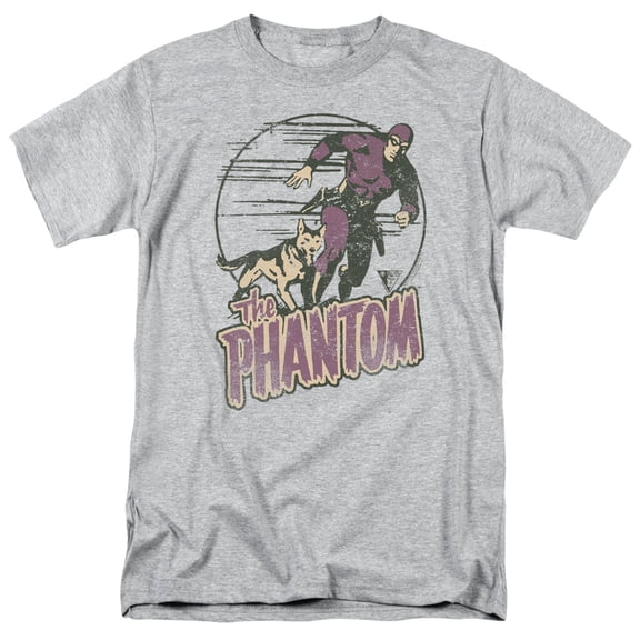 Phantom Phantom And Dog S/S Adult 18/1 T-Shirt Athletic Heather