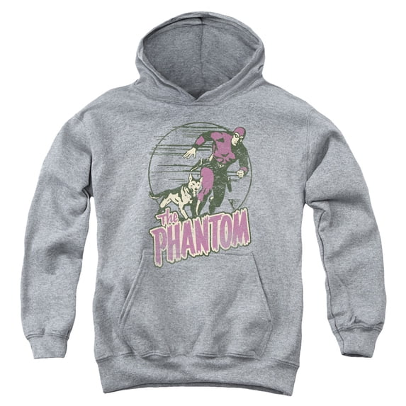 Phantom Phantom And Dog Youth Pullover Hoodie Sweatshirt Athletic Heather