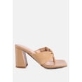 thumbnail image 1 of Phantom Ruched High Heeled Thong Sandals, 1 of 11