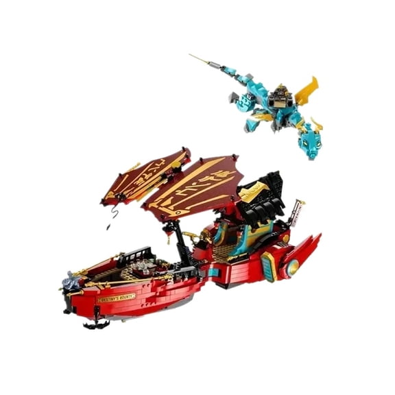 Phantom Series Building Blocks Destiny's Bounty Dragon Boat Sets Season 1 Ship Children's Holiday Gift Assembling Toys