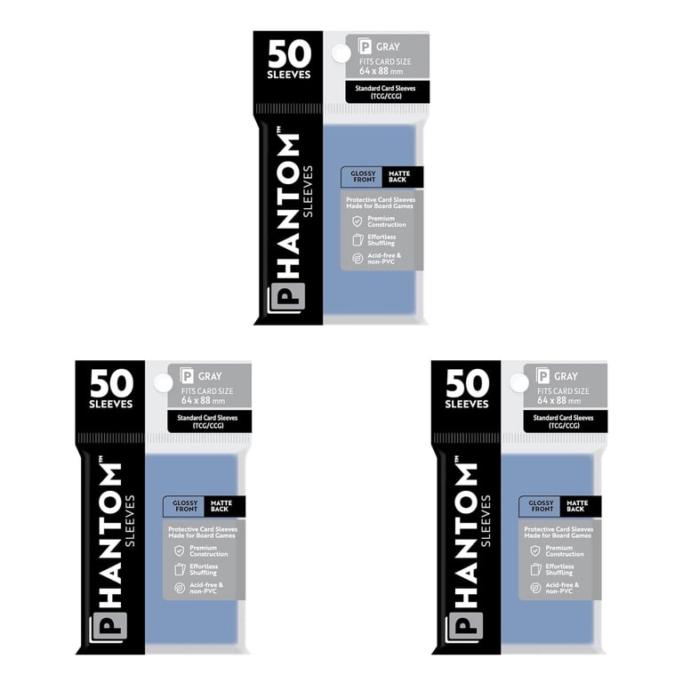 phantom card sleeves Amazon.com: Phantom Sleeves: Evergreen Size 88 x 125mm: Glossy Front/Back -  50 Pack