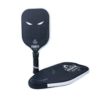 Phantom Trinity White 14mm T700 Raw Carbon Fiber Thermoformed Pro Pickleball Paddle & Premium Cover