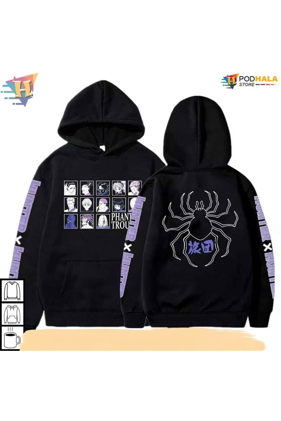 Phantom Troupe Hoodie, Hunter x Hunter Anime T-Shirt, Cosplay Outfit