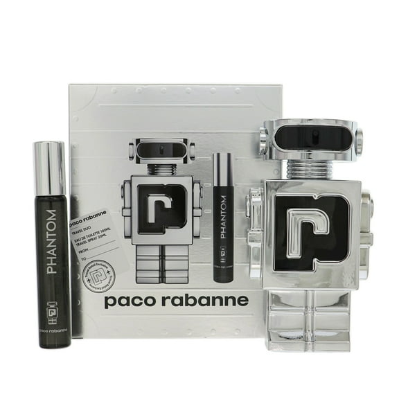 Paco Rabanne Phantom , 2 Pc Gift Set 3.4oz EDT Spray, 0.68oz EDT Spray