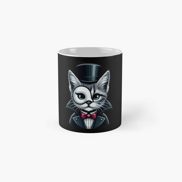 Phantom of the Opera Cat Pun Classic Mug