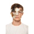 thumbnail image 1 of Phantom of the Opera Inspired Vintage Black & Gold Half Face Plastic Masquerade Mask, 1 of 1