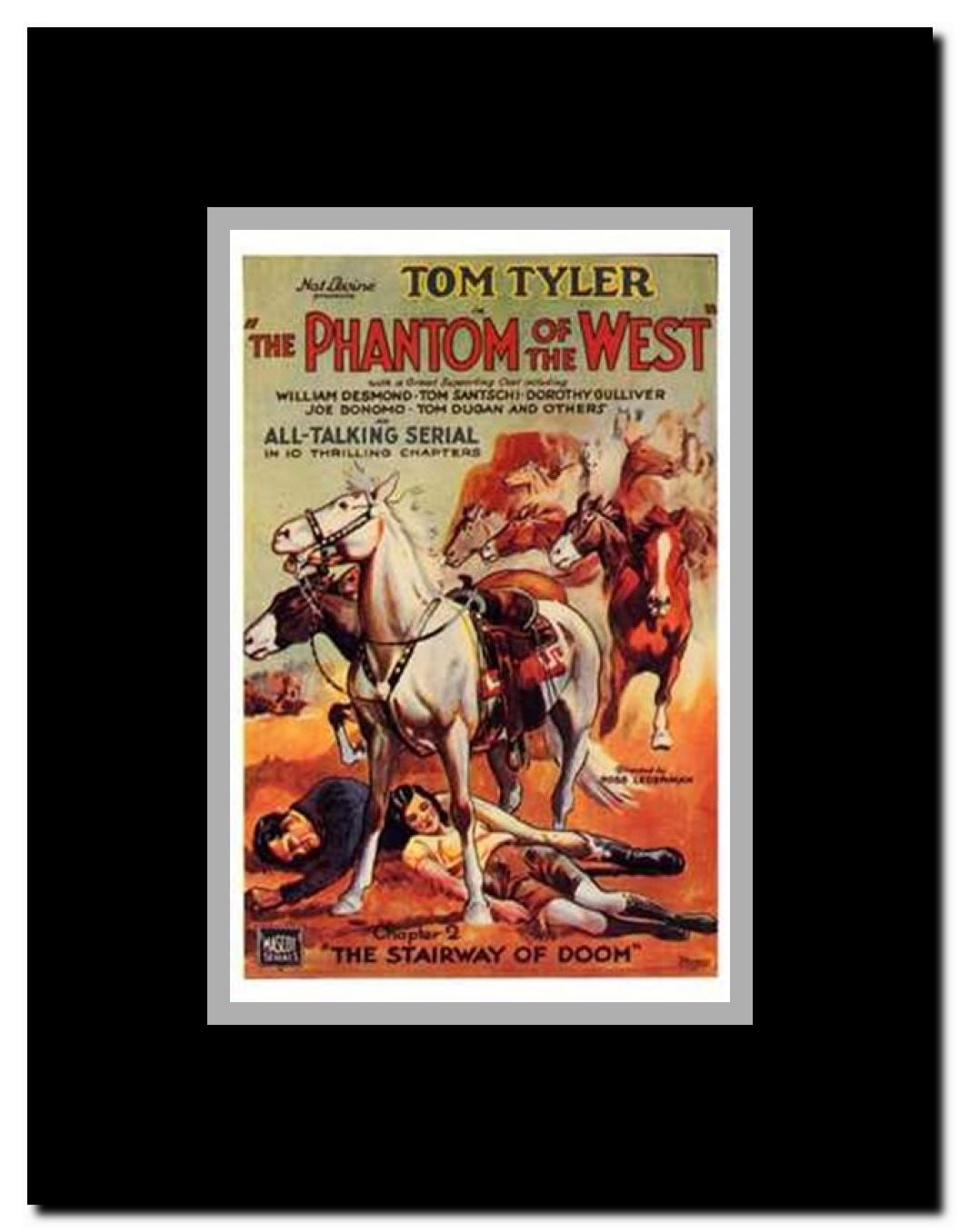 Phantom of the West Framed Movie Poster