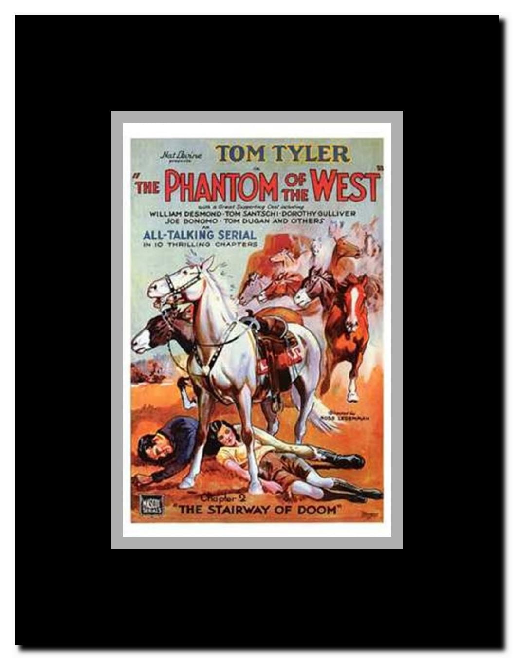 Phantom of the West Framed Movie Poster