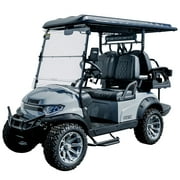 Phantomgogo Electric Golf Cart Scout 2 Premium with Off Road Tires -2 Seats, Max Speed 20MPH - Grey