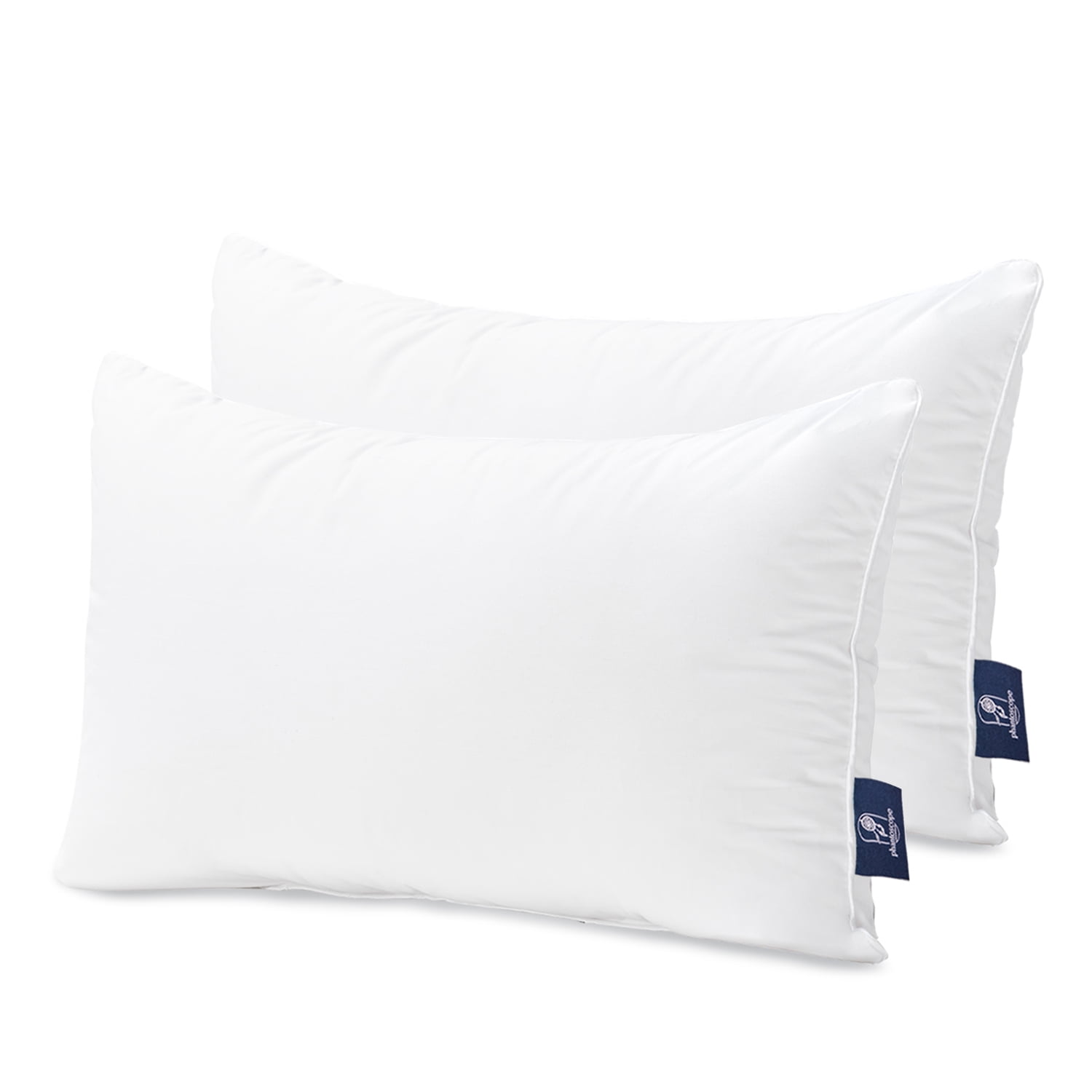 Phantoscope 100% Cotton Cover Pillow Inserts, 12 x 20 in Rectangular Decorative Cushions, 2 Pack