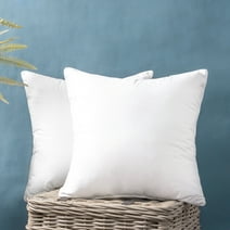 Phantoscope 100% Cotton Stuffer Square Decorative Throw Pillow Insert, 16" x 16", 2 Pack