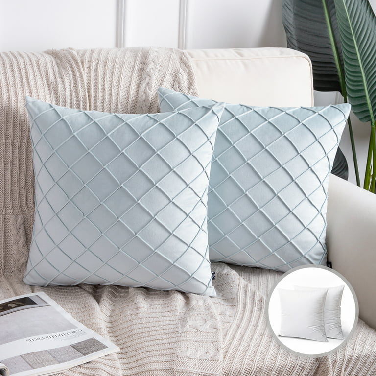 Shop Knit Quilted Top Decorative Square Pillow 18x18 Grey, Pillows &  Throws