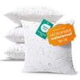 thumbnail image 1 of Phantoscope 18 x 18 in White Polyester Microfiber Outdoor Throw Pillow Inserts, Waterproof, 4 Pack, 1 of 8