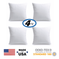 Phantoscope 18" x 18" Polyester Decorative Pillow Inserts (4 Count)