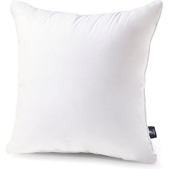 Phantoscope 26x26 Throw Pillow Insert, 100% Cotton Cover Decorative Euro Pillow Form, Soft Fluffy Hypoallergenic Cushion Insert for Couch Sofa Bed