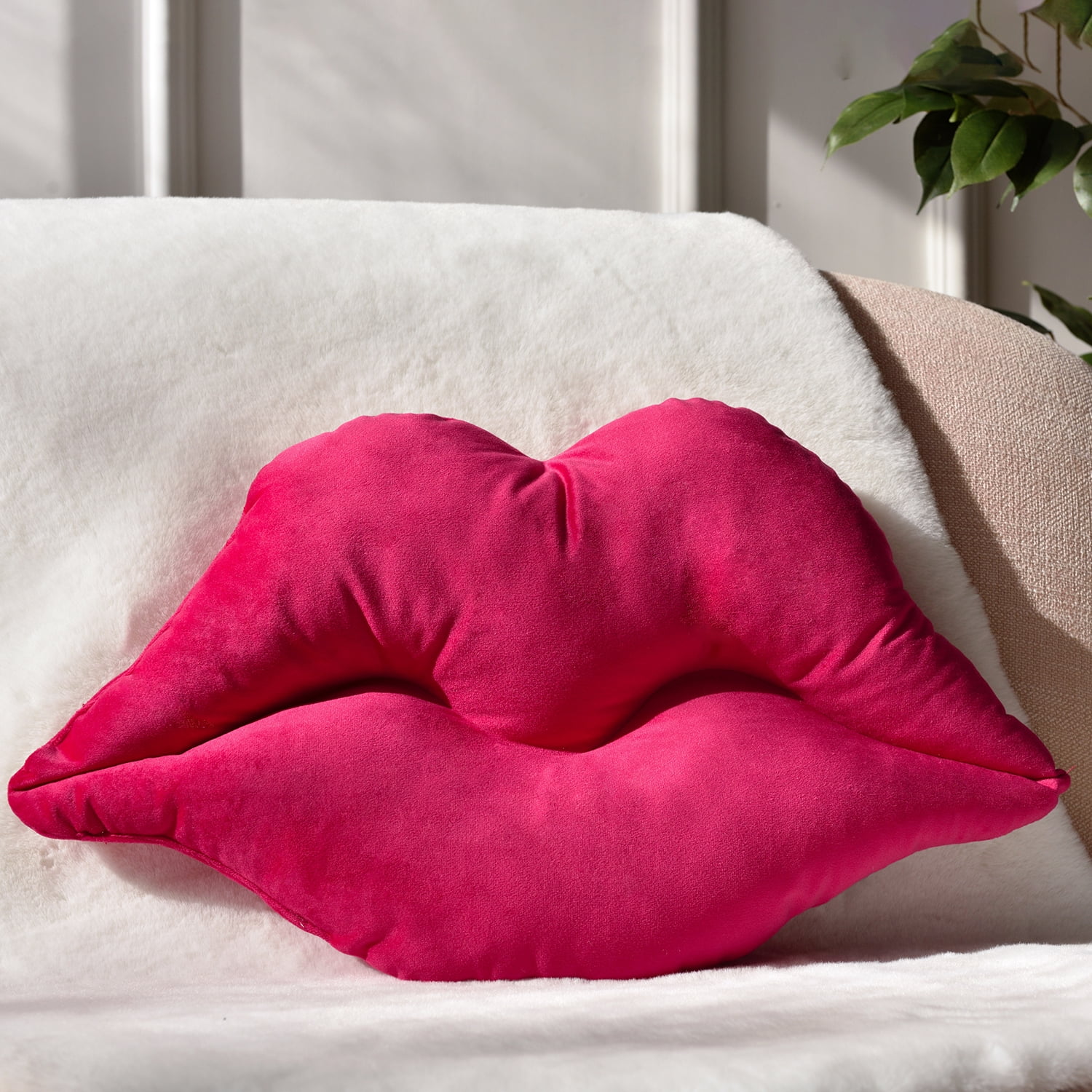 woody Gray Lips Glitter Pillow Home Decor Lips Throw Pillow Decorative  Cushion Pillow Couch Bed Shap…See more woody Gray Lips Glitter Pillow Home