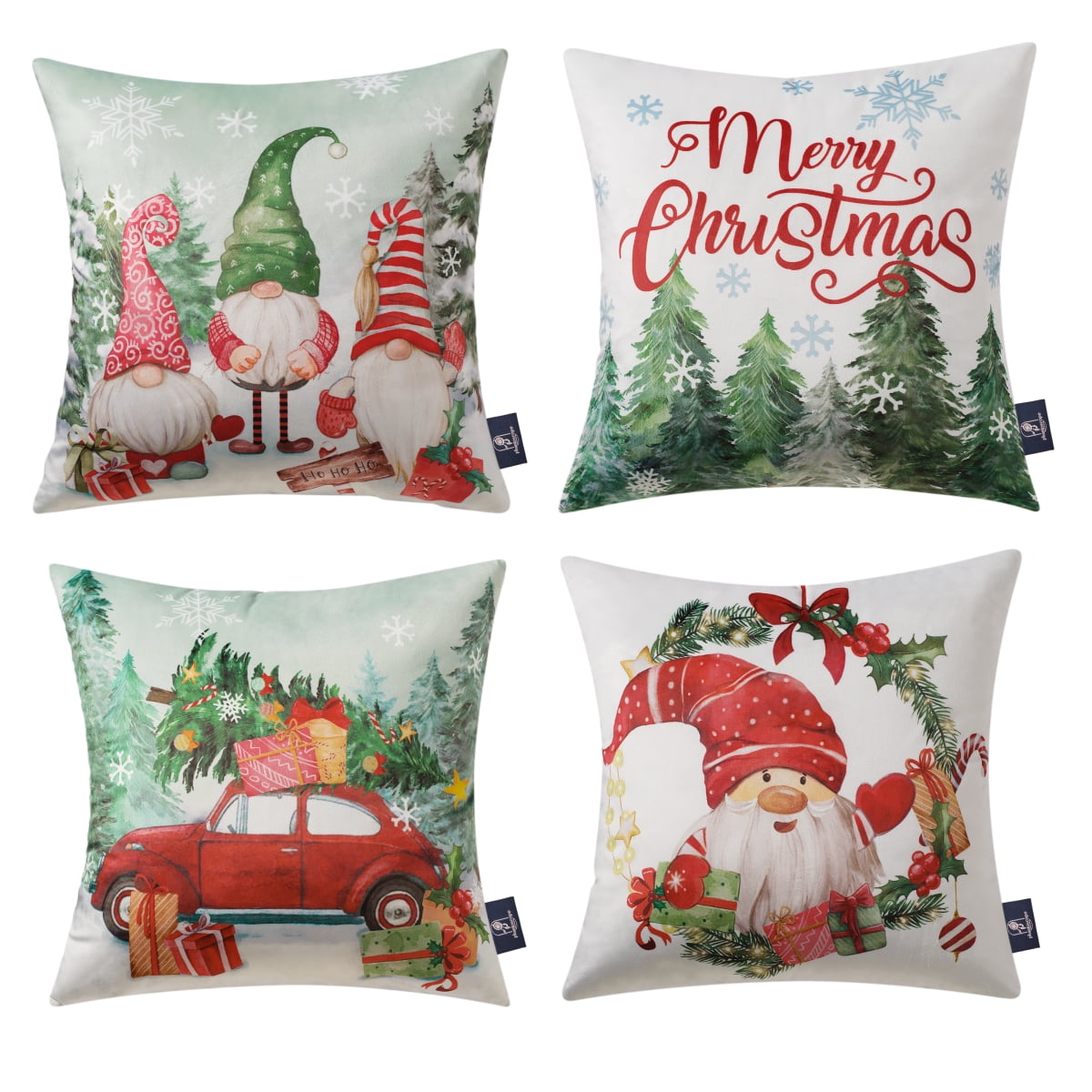 Christmas Pillow Covers 18x18 Pink Santa Claus Christmas Tree Christmas  Decorations Christmas Throw Pillows Cases Holiday Decor - AliExpress