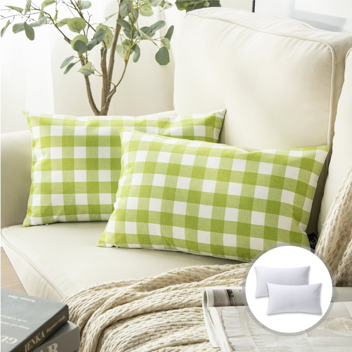 Phantoscope Christmas holiday Decorative Throw Pillow Set, Classic