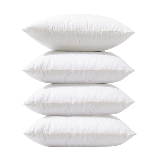 Phantoscope Decorative Pillow Inserts 22” x 22” 100% Polyester Decorative Pillow Inserts (4 Count)