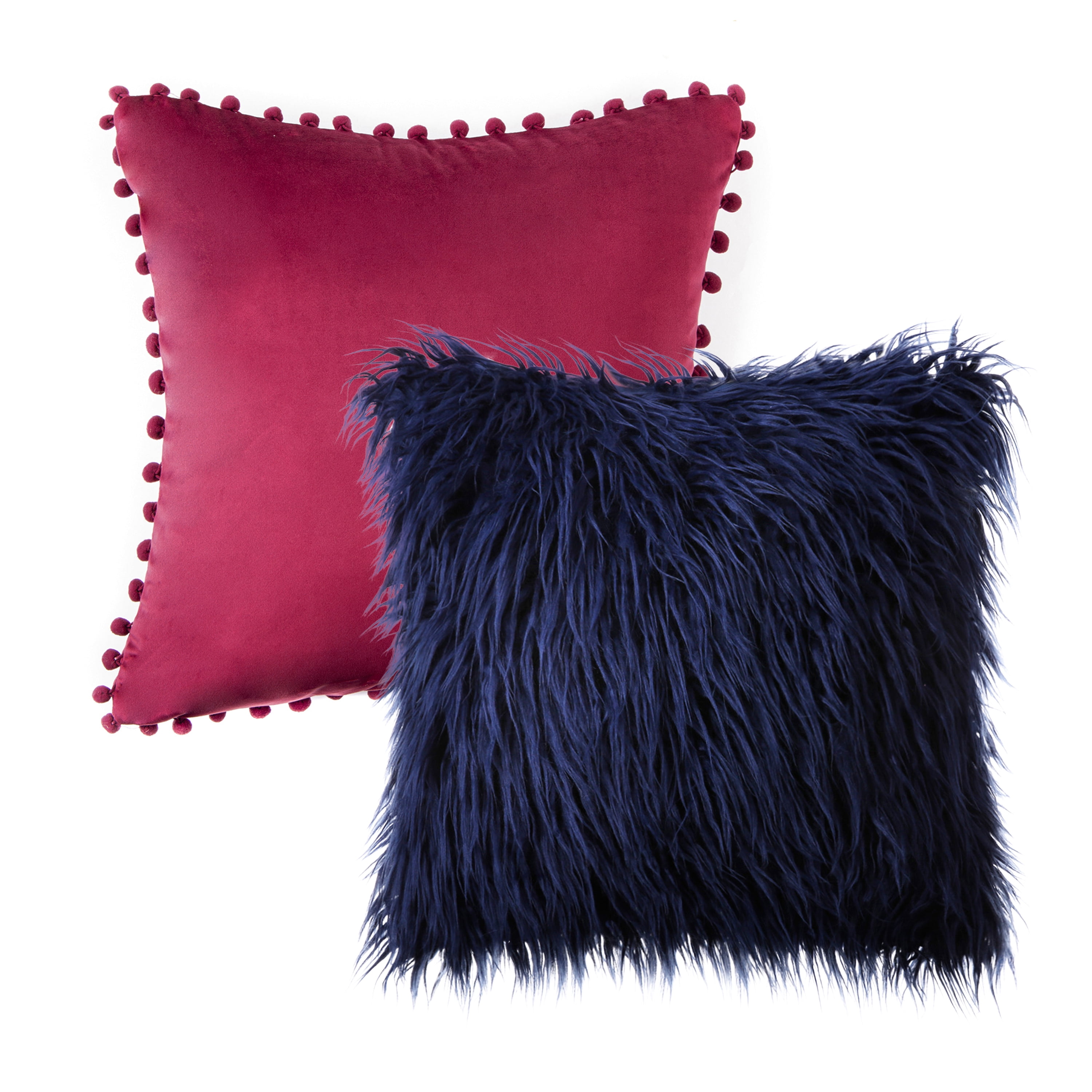 Faux fur pillows walmart 2025
