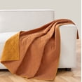 thumbnail image 1 of Phantoscope Diamond Quilted Throw Blanket for Couch Bed Sofa, Soft Solid Color Decorative Blanket, 50x60 Inches, Caramel, 1 of 6