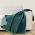 thumbnail image 1 of Phantoscope Diamond Quilted Throw Blanket for Couch Bed Sofa, Soft Solid Color Decorative Blanket, 50x60 Inches, Emerald Green, 1 of 6