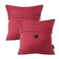 thumbnail image 1 of Phantoscope Farmhouse 18” x 18” Button Polyester Throw Pillows (2 Count), 1 of 2