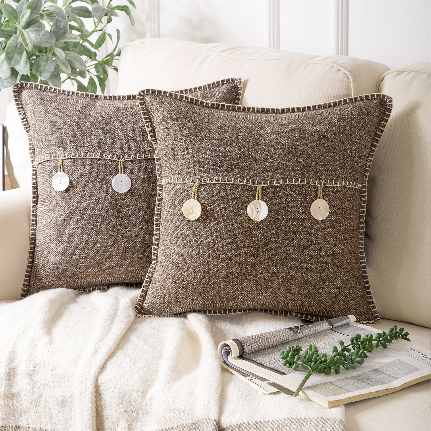 https://i5.walmartimages.com/seo/Phantoscope-Farmhouse-Button-Series-Square-Decorative-Throw-Pillow-Cover-for-Couch-18-x-18-Coffee-Triple-Button-2-Pack_fe090f6f-7f59-4eeb-8f5c-950a6b96959e.63c71551c656f3add6e86d51850a25f0.jpeg