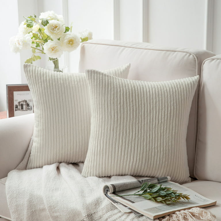 Solid White Accent / Throw Pillow Cover - Decorative Pillows