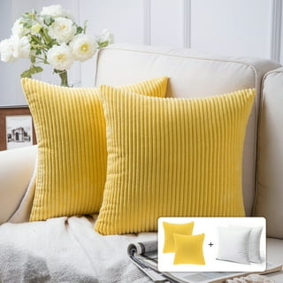 Rock Garden No. 3 Square Throw Pillow in Light Yellow